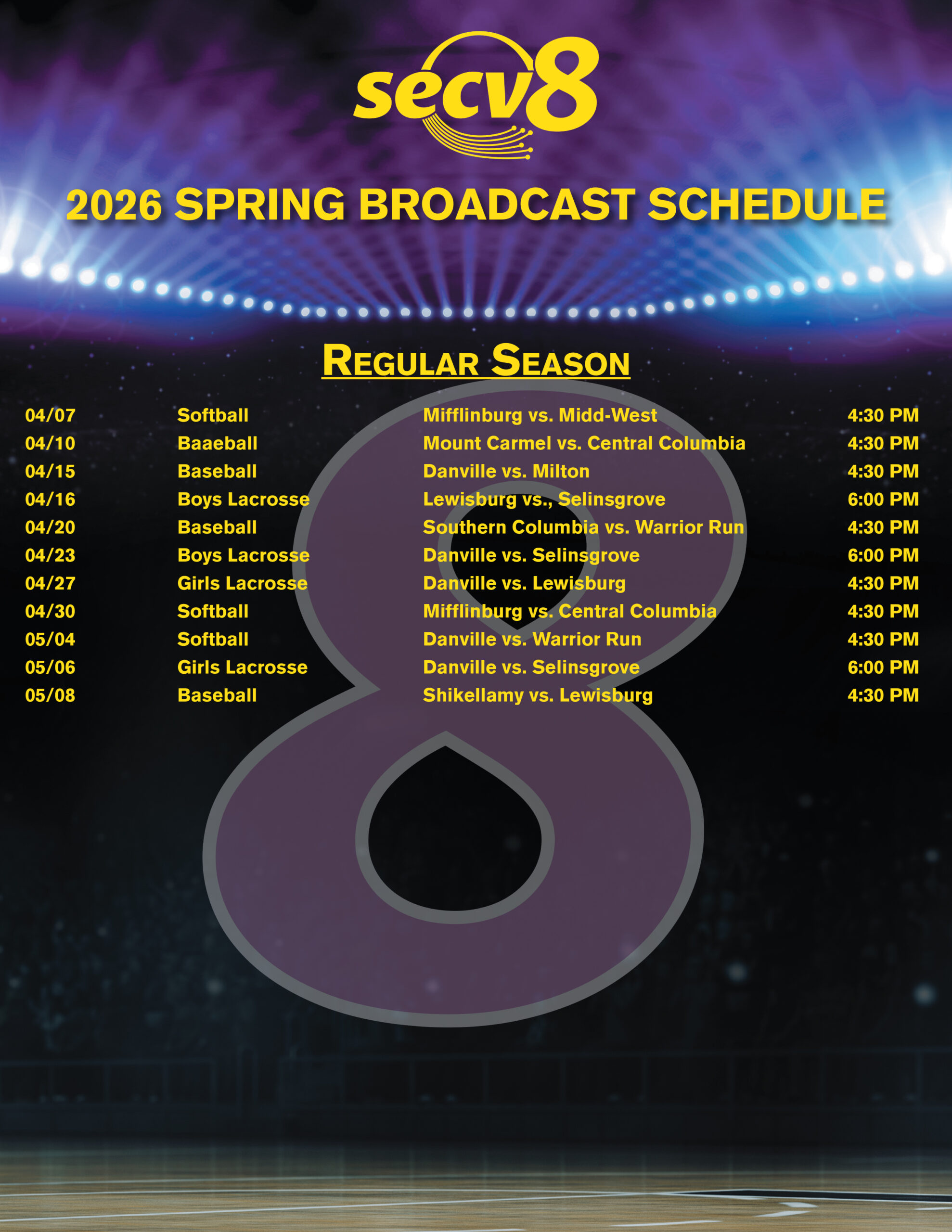 Broadcast Schedule Template 2026 Spring Broadcast Schedule Change 2